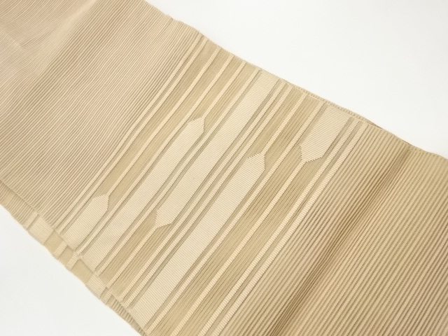 JAPANESE NAGOYA OBI FOR SUMMER / WOVEN ABSTRACT STRIPE